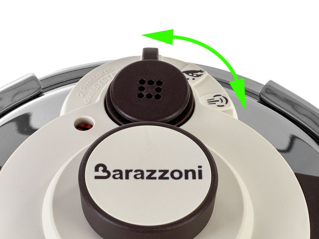 BARAZZONI Schnellkochtopf FACILE DUAL SYSTEM Edelstahl 22 cm 6 L