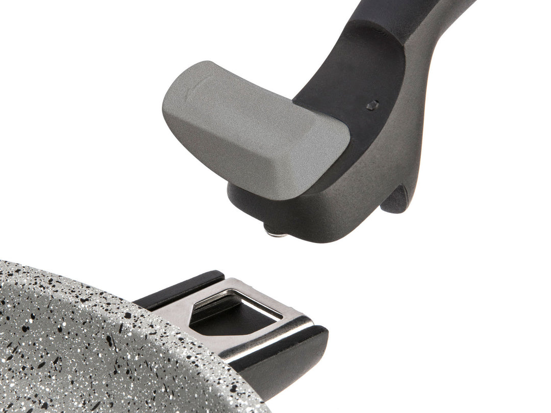 BARAZZONI Bratpfanne INDUCTION FACILE PLUS 32 cm mit abnehmbarem Griff