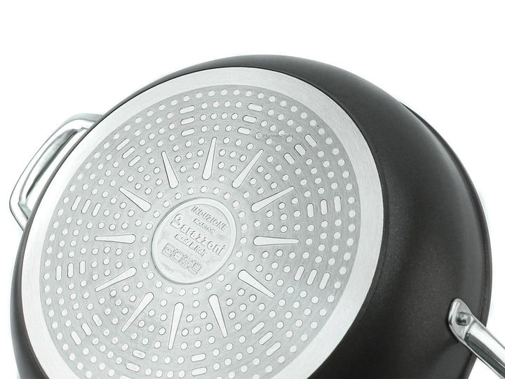 BARAZZONI Antihaft Schmorkasserolle BLACK TITAN PRO 28 cm mit Glasdeckel