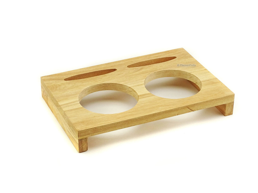 CS KOCHSYSTEME Servierbrett aus Holz für 2 XANTEN Mini Töpfe
