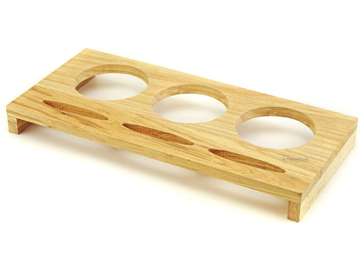 CS KOCHSYSTEME Servierbrett aus Holz für 3 XANTEN Mini Töpfe