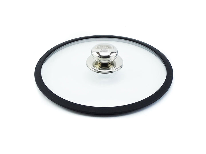 CASTEY Deckel 26 cm Glasdeckel mit Silikonring hitzebeständig bis 220°C  ofenfest