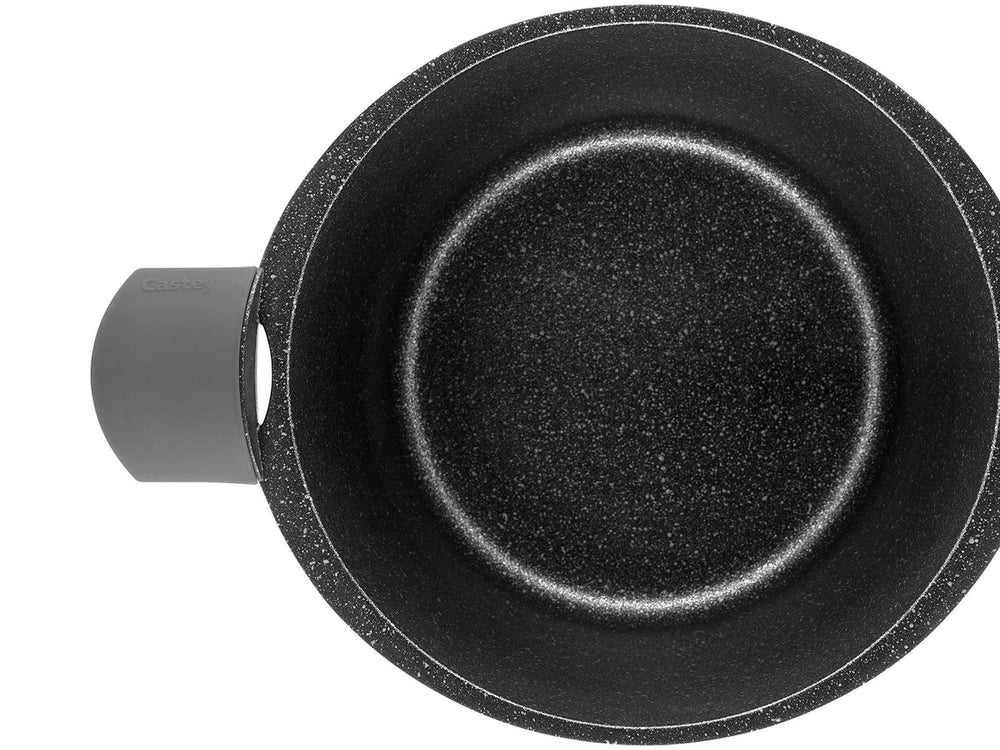 CASTEY Alu Guss Gemüsetopf VULCANO 22 cm mit Silikongriffen 4,5 L