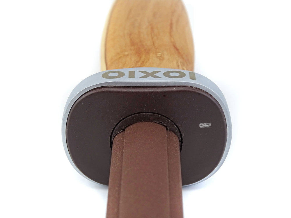 IOXIO Keramik Wetzstab OLIVE WOOD oval 360er Körnung für Grob-/Normalschliff