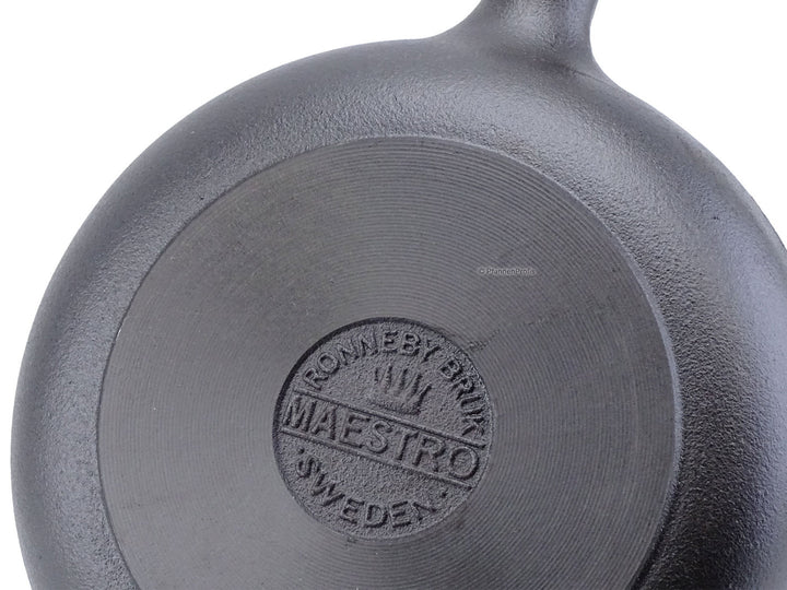 RONNEBY BRUK Gusseisen Bratpfanne MAESTRO 20 cm Edelstahlgriff, schon eingebrannt