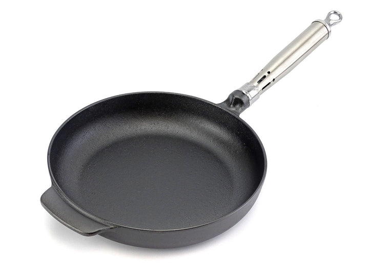 RONNEBY BRUK Gusseisen Bratpfanne MAESTRO 24 cm Edelstahlgriff, schon eingebrannt