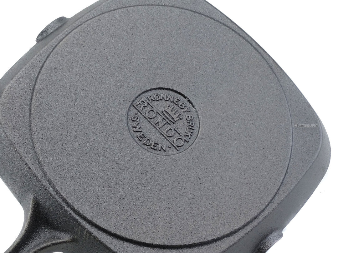 RONNEBY BRUK Gusseisen Mini-Grillpfanne RONDO 22 x 22 cm, schon eingebrannt