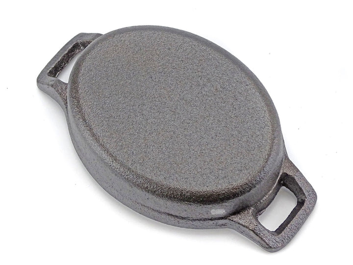 RONNEBY BRUK Gusseisen Mini Serviergeschirr RONDO 12x9 cm OVAL schon eingebrannt