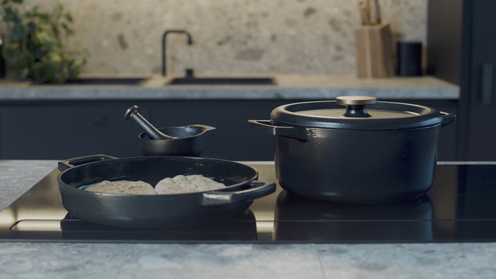 BEKA fondue set NORI enameled cast iron for 8 persons