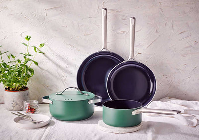 NEW: Environmentally friendly pot / pan set made from 100% recycled aluminum