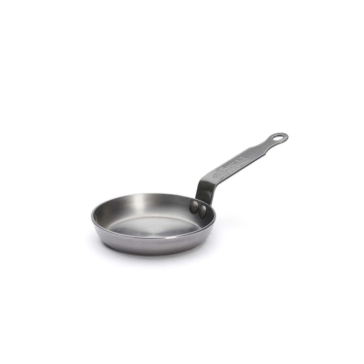DE BUYER Poêle à blinis MINERAL B ELEMENT 12 cm Petite mini poêle en fer