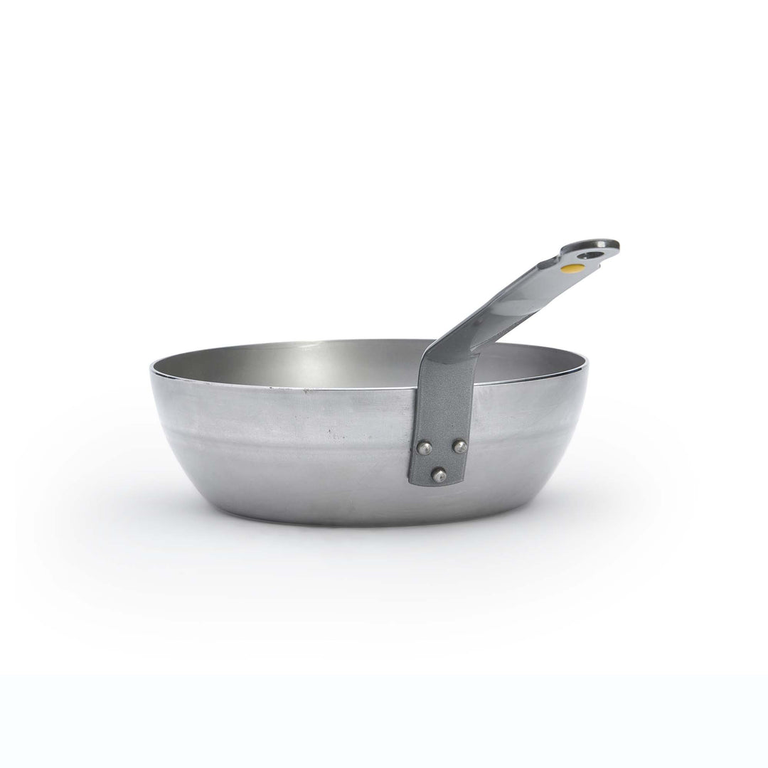 DE BUYER Bauernpfanne MINERAL B 24 cm Sauteuse Schwenkpfanne Eisenpfanne hoch