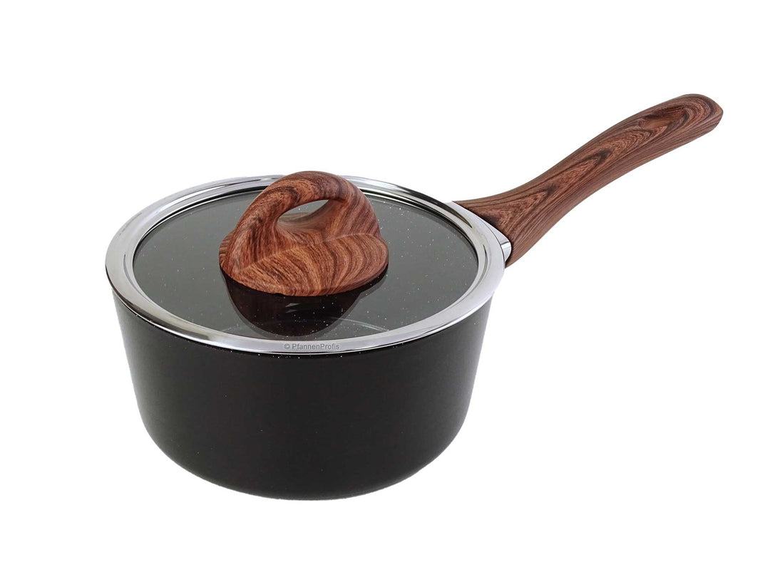 CELAR Casserole CLASSY WOOD 16 cm revêtement céramique avec couvercle