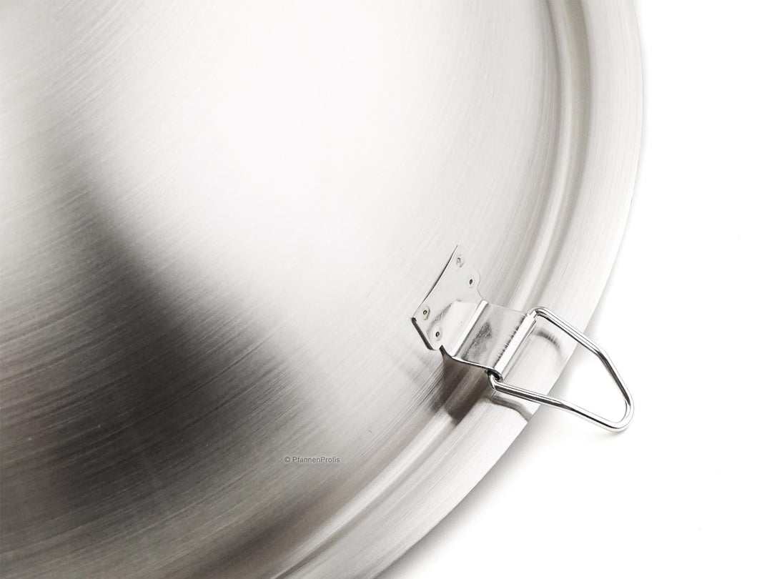 Iron wok without coating without seasoning carbon steel with lid – | Woks