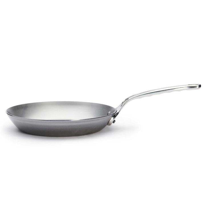 DE BUYER padella di ferro a prova di forno MINERAL B PRO 24 cm acciaio al carbonio con manico in acciaio inox