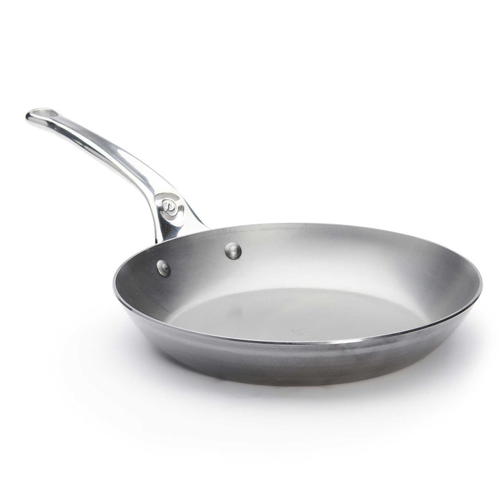 DE BUYER padella di ferro a prova di forno MINERAL B PRO 24 cm acciaio al carbonio con manico in acciaio inox