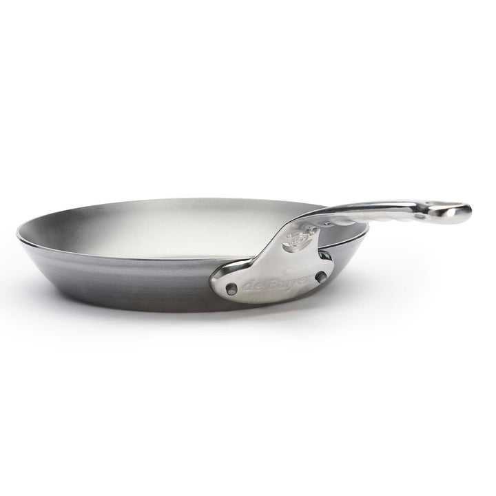 DE BUYER padella di ferro a prova di forno MINERAL B PRO 24 cm acciaio al carbonio con manico in acciaio inox