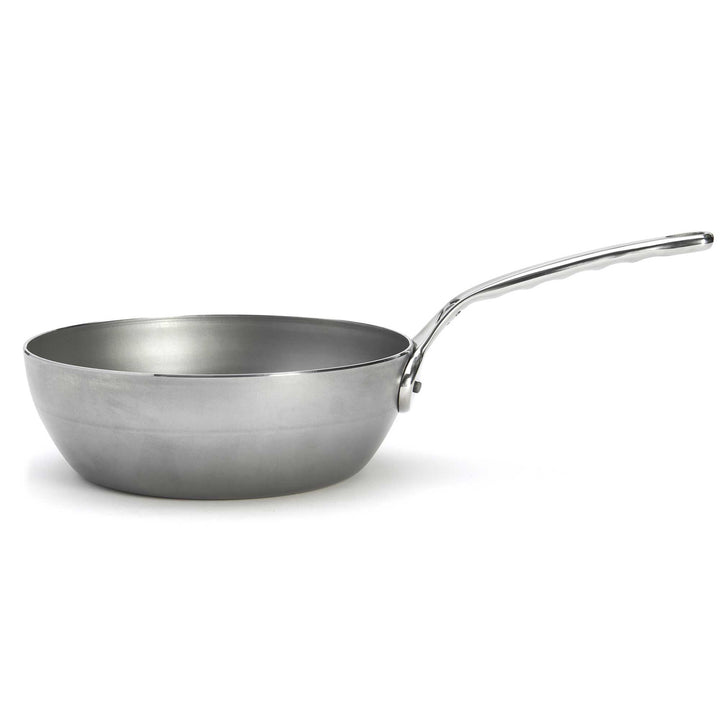DE BUYER country pan MINERAL B PRO 24 cm carbon steel sauté pan high rim ovenproof 