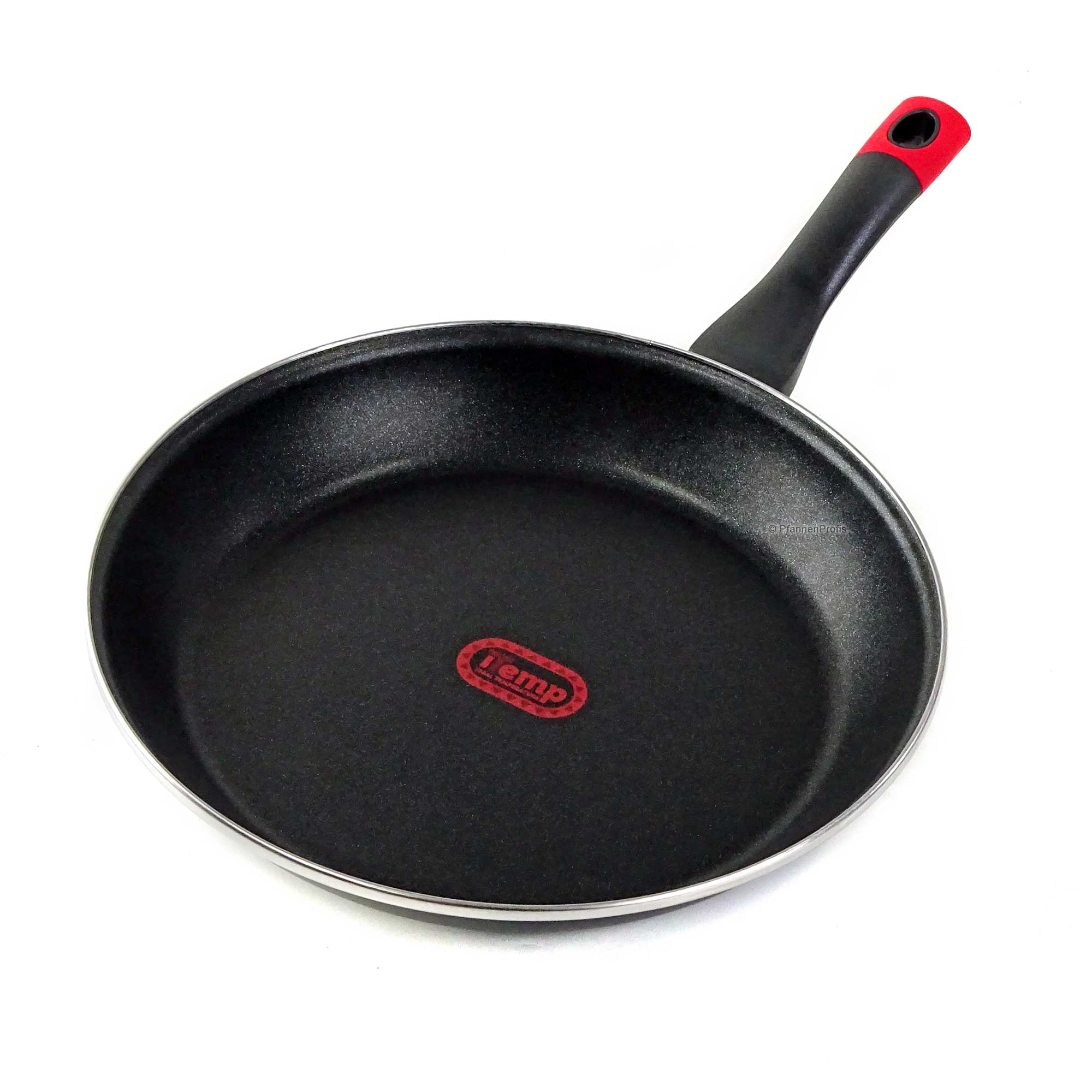 Pan 28 cm thermo-indicator steel enamel non-stick pan energy-saving ...