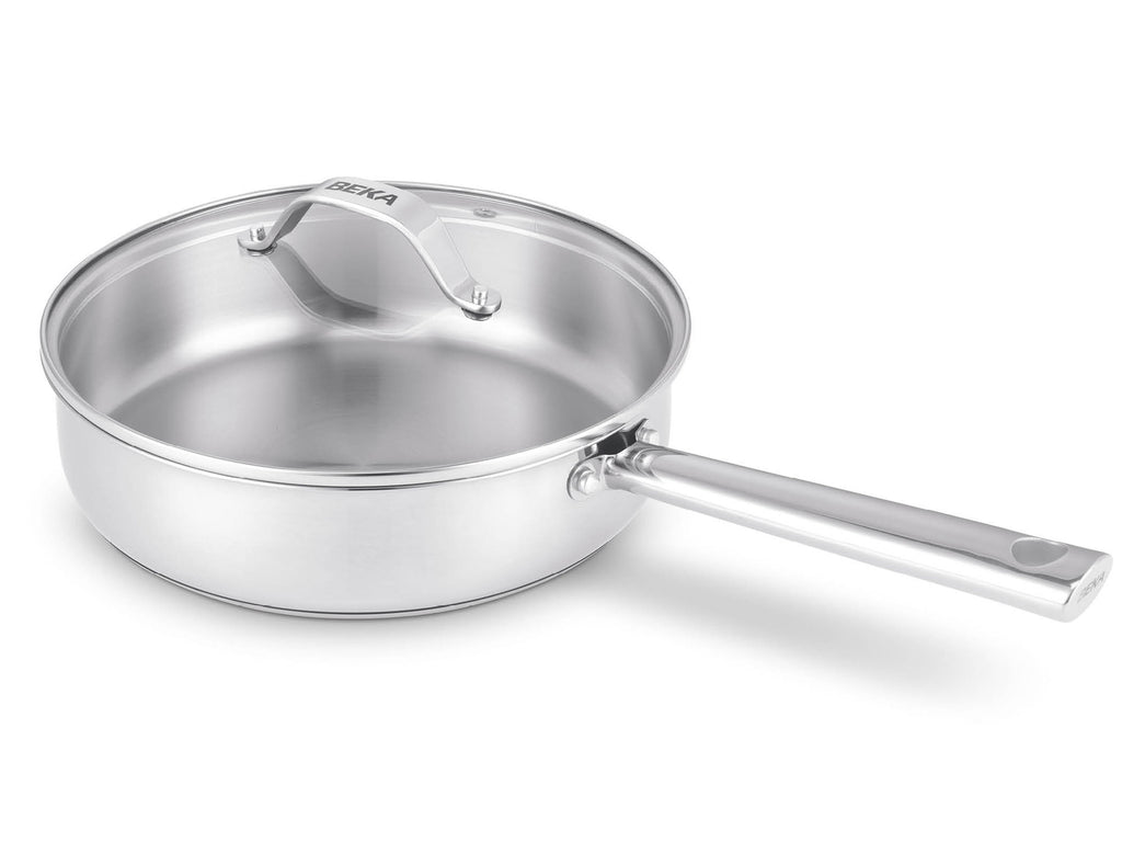 BEKA shallow casserole MAESTRO 24 cm stainless steel uncoated
