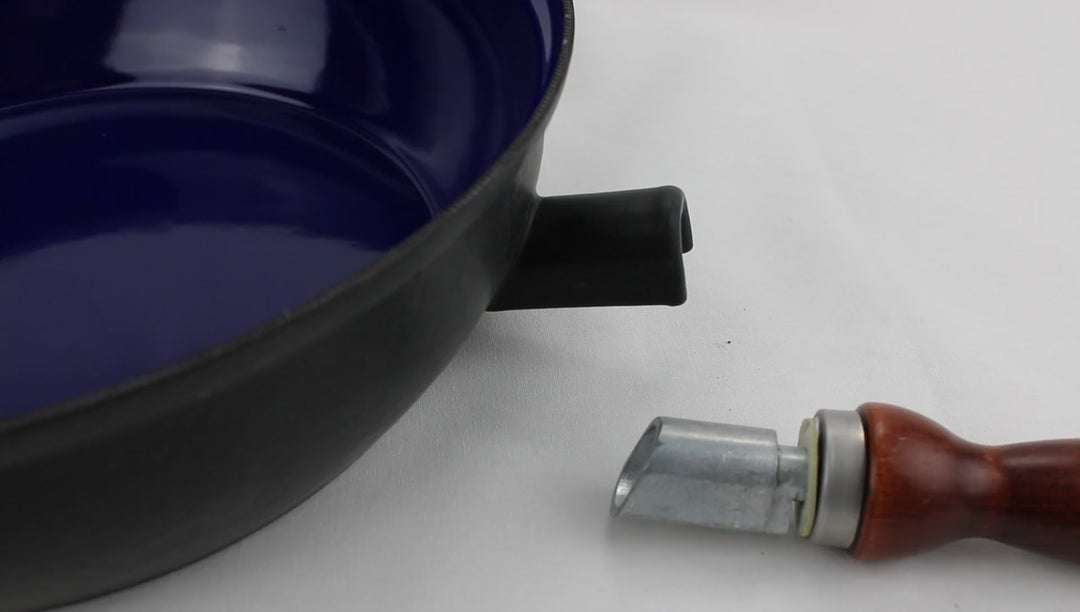 BELIS poêle en acier émaillé STABIL EXTRA 28 cm manche amovible