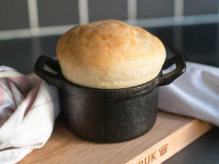 RONNEBY BRUK mini cast iron serving dish with lid RONDO 10 cm ROUND, pre-seasoned