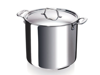 BEKA Gemüsetopf CHEF mit Deckel 24 cm Edelstahl Topf hoch 10 Liter Induktion