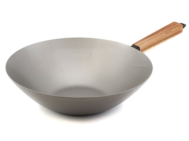 BEKA Wokpfanne NOMAD Carbonstahl Wok mit Akazienholzgriff