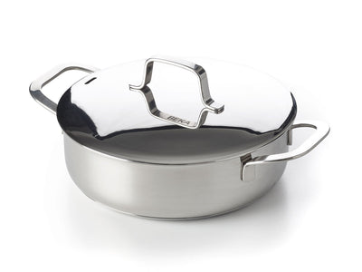 BEKA Schmorkasserolle MAESTRO 24 cm Edelstahl unbeschichtet