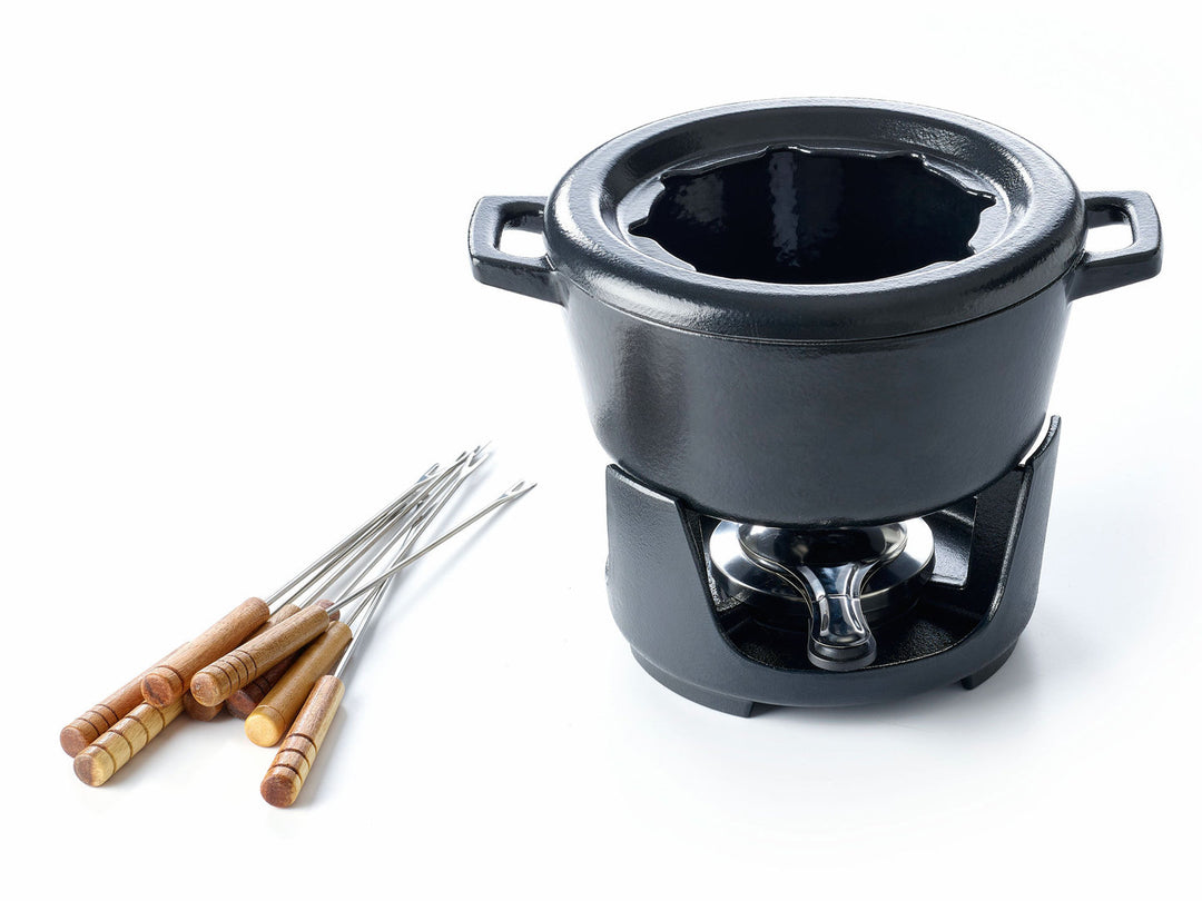 BEKA Fondue-Set NORI emailliertes Gusseisen für 8 Personen