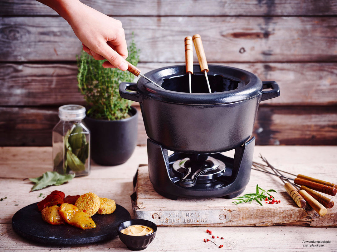 Cast Iron Fondue Set