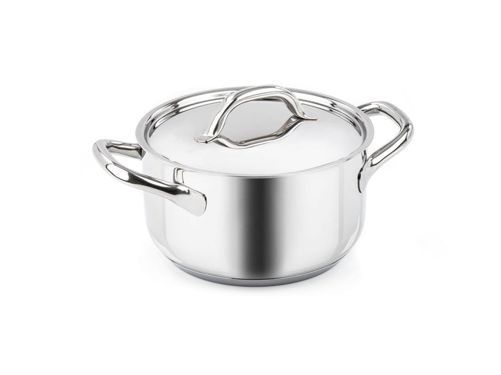 BARAZZONI Kochtopf CHEF LINE Edelstahl 16 cm mit Deckel 1,5 L