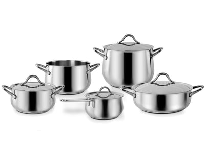 BARAZZONI Edelstahl Topfset SAPORE ITALIANO 9 Teile