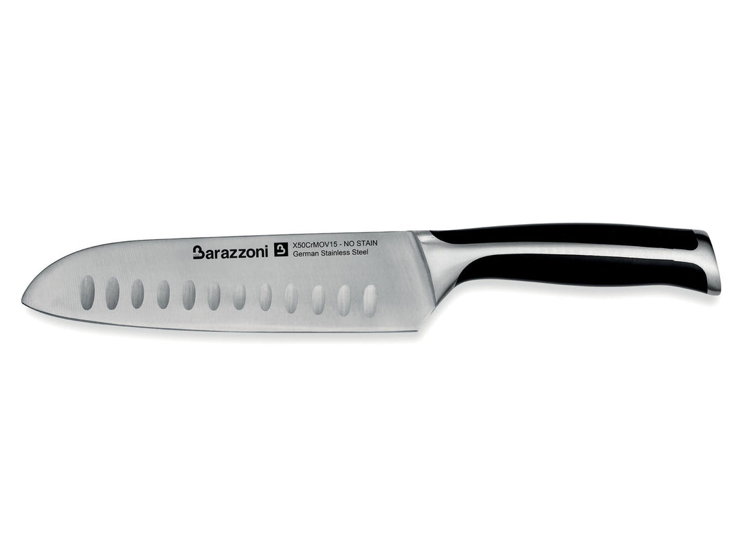 BARAZZONI Santoku-Messer PROFESSIONAL 17,5 cm mit Kullenschliff