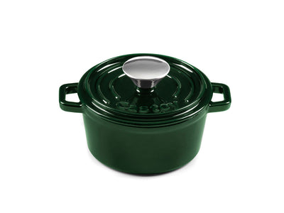 CASTEY Gusseisen Topf COCOTTE 14 cm JADE Emaille