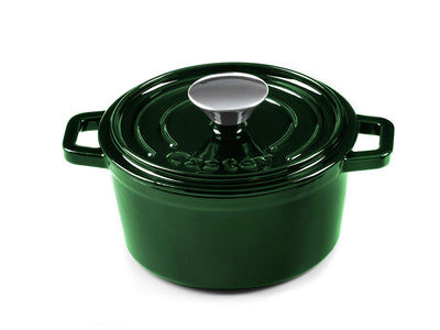 CASTEY Gusseisen Topf COCOTTE 16 cm JADE Emaille