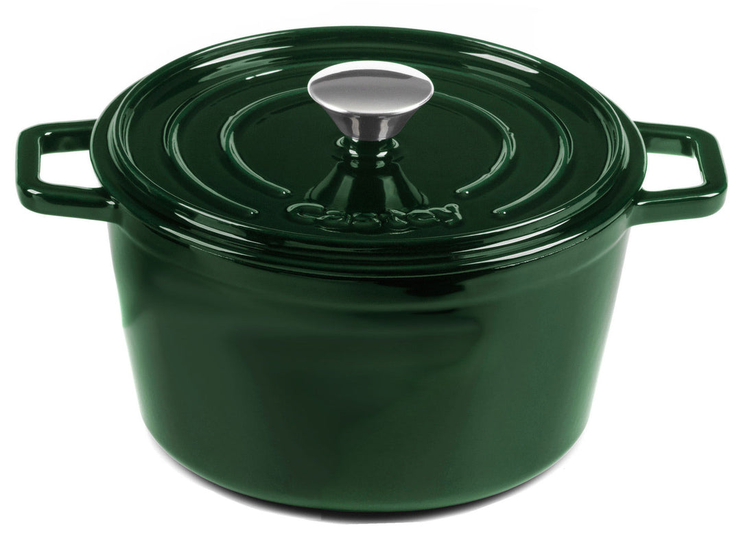 CASTEY Gusseisen Topf COCOTTE 22 cm JADE Emaille