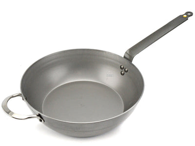 DE BUYER Bauerntopf MINERAL B ELEMENT 32 cm Sauteuse Schwenkpfanne Eisenpfanne