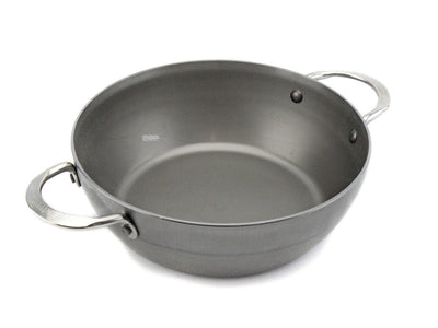 DE BUYER Bauerntopf MINERAL B ELEMENT 24 cm Eisenpfanne mit 2 Griffen