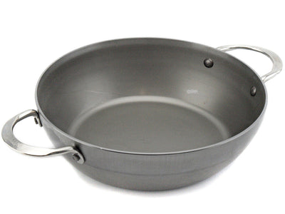 DE BUYER Bauerntopf MINERAL B ELEMENT 32 cm Eisenpfanne mit 2 Griffen