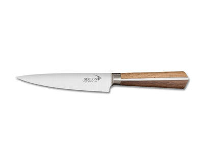 DÉGLON Allzweckmesser HIGH WOODS 15 cm Holzgriff Weiß-Eiche + Walnuss