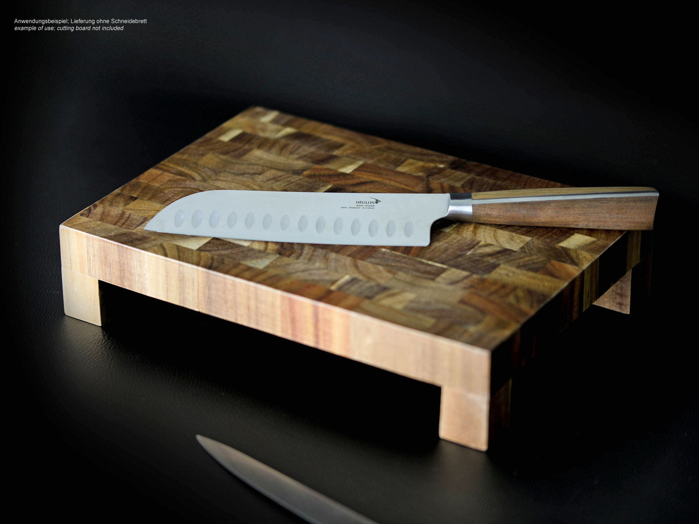 DÉGLON Santoku-Messer HIGH WOODS 18 cm Holzgriff Weiß-Eiche + Walnuss