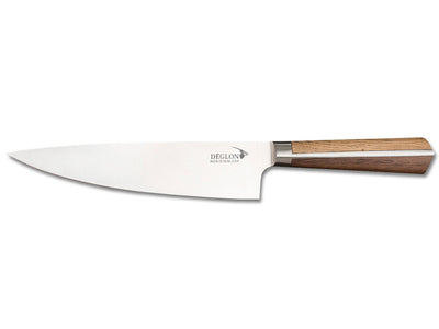 DÉGLON Kochmesser HIGH WOODS 20 cm mit Holzgriff Weiß-Eiche + Walnuss