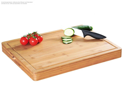 KESPER Bambus Schneidebrett 50 x 40 x 5 cm mit Saftrille