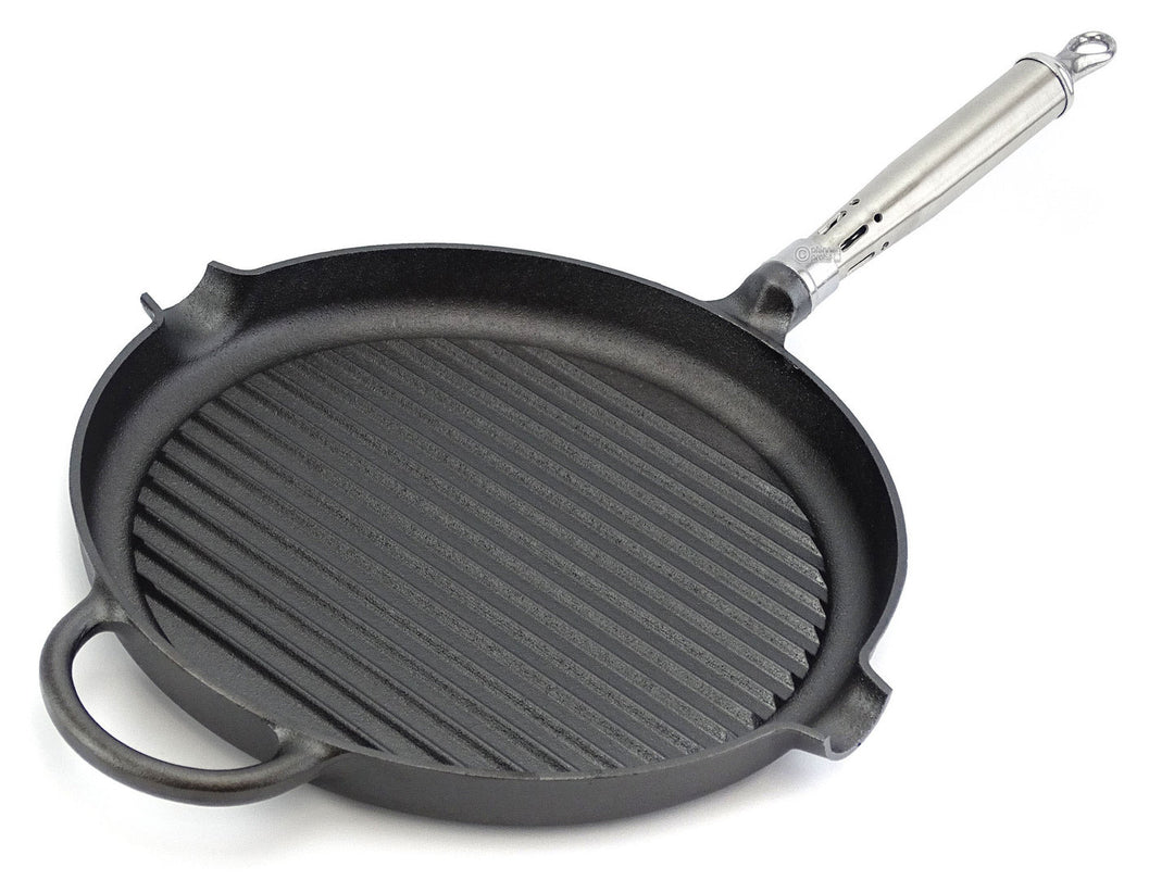 Cast iron cookware from Ronneby Bruk Sweden, pre-seasoned