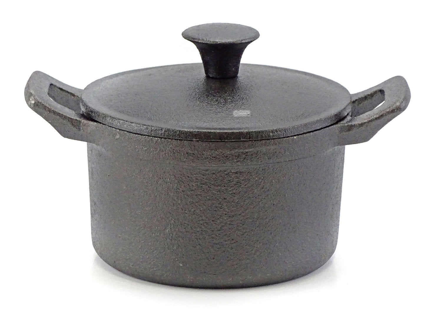 MegaChef Mini Dutch Oven Aus Gusseisen 237 Ml Mit Holztablett – 4-teilig Für Ofen, Herd & Grill