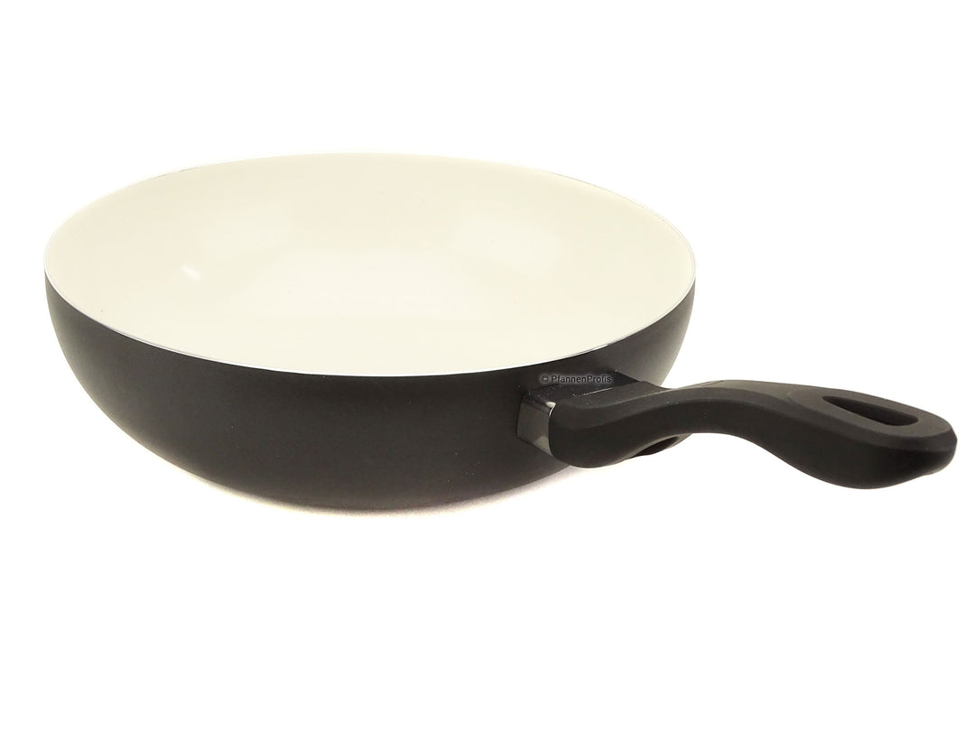 padella saltapasta in ceramica 28 cm padella wok con bordo induzione –