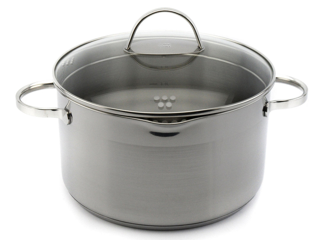 large casserole strainer lid 24 cm induction stainless –