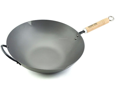 YOSHIKAWA Peking Eisen Wokpfanne 36 cm Carbonstahl aus Japan