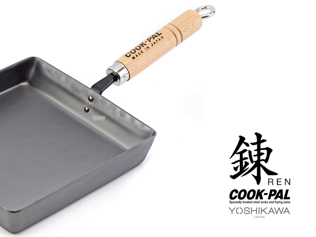 YOSHIKAWA Tamagoyaki Eisenpfanne L japanische Omelettepfanne Carbonstahl